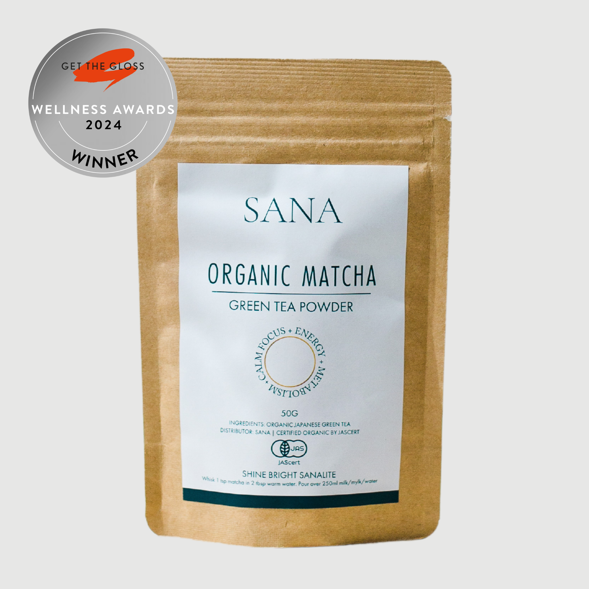 SANA Organic Matcha Green Tea Powder (50g)