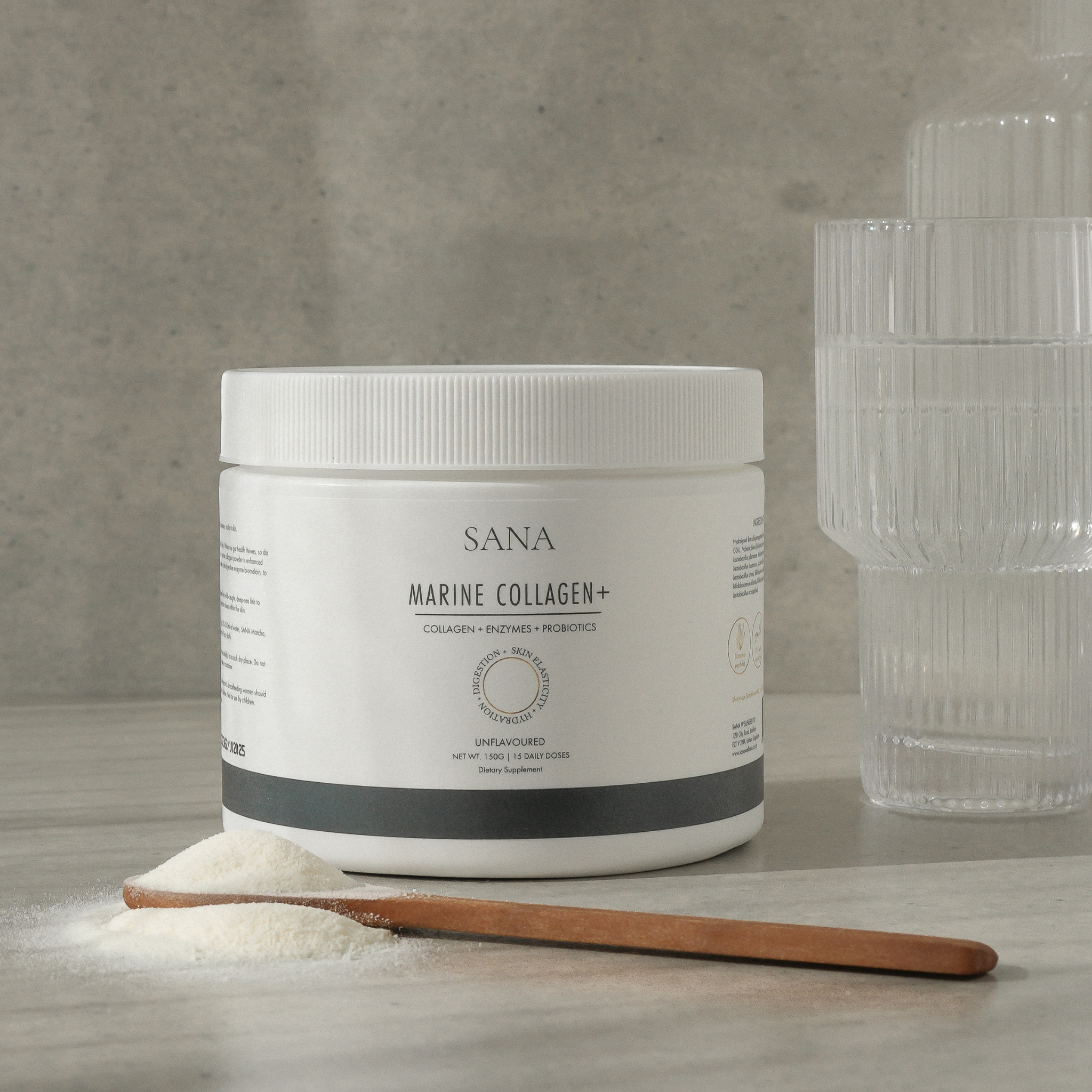 SANA Marine Collagen+ with Probiotics & Digestive Enzymes (15 servings)