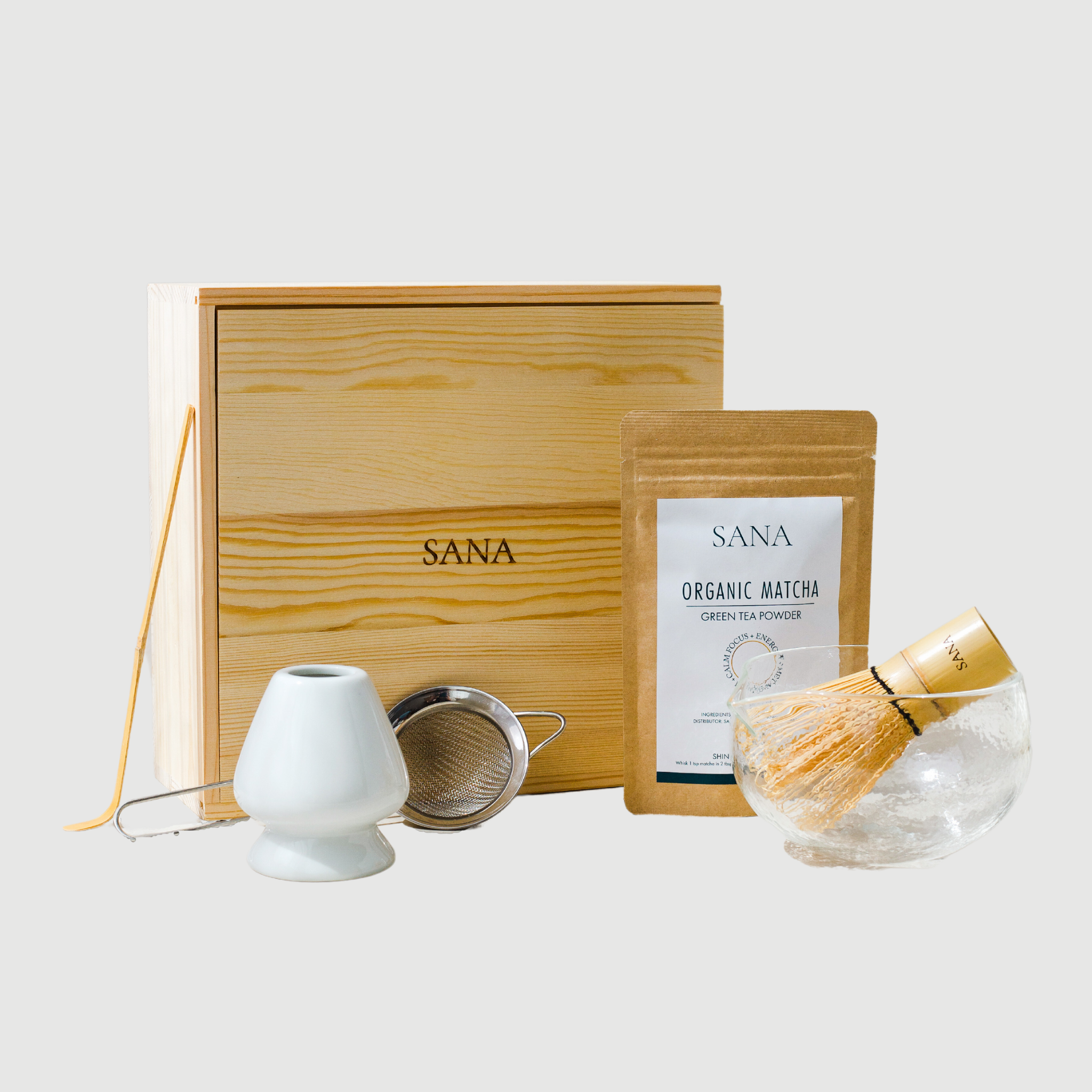 SANA Ceremonial Matcha Tea Set with Organic Matcha Green Tea