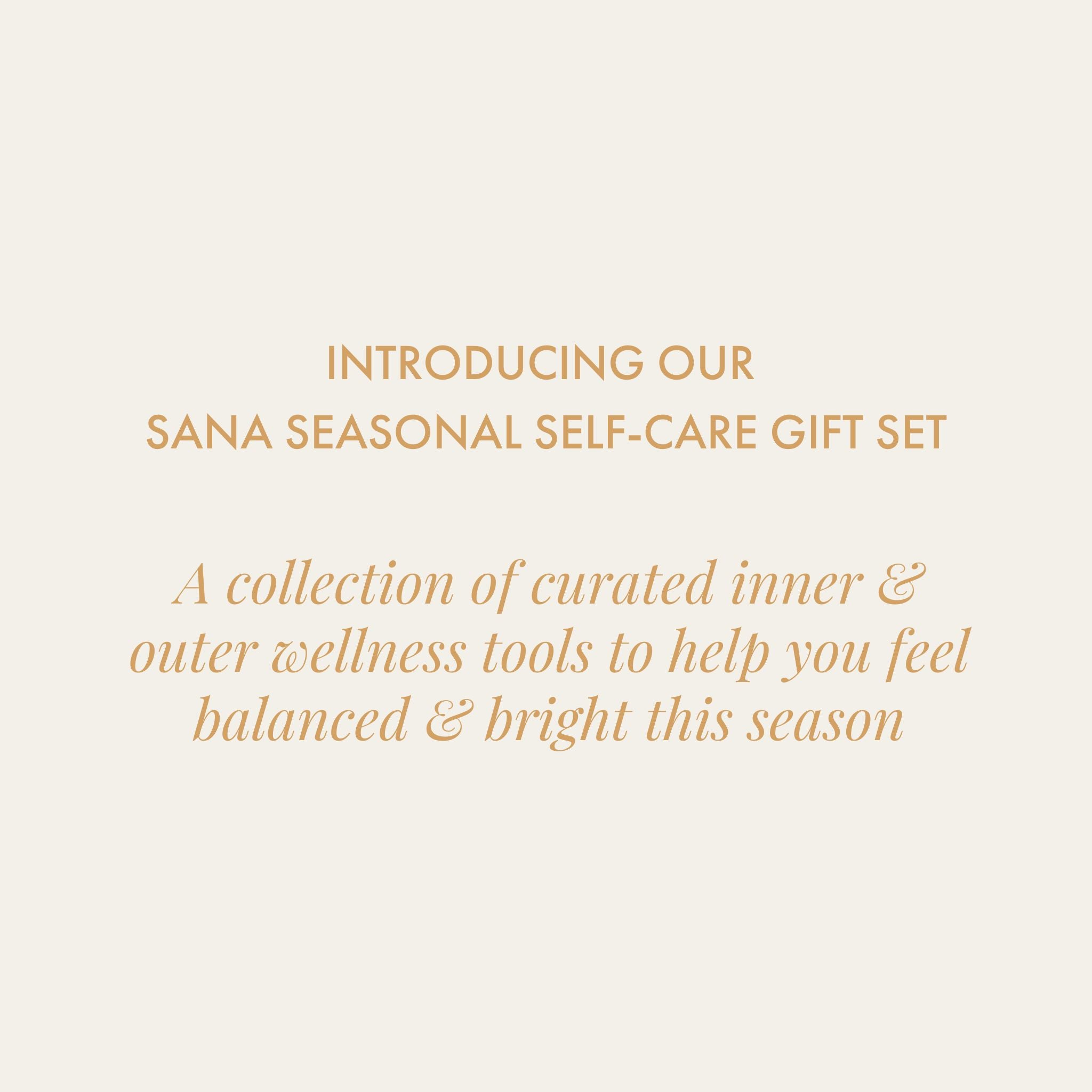 SANA Christmas Gift Set: Shine Bright Self-care Set