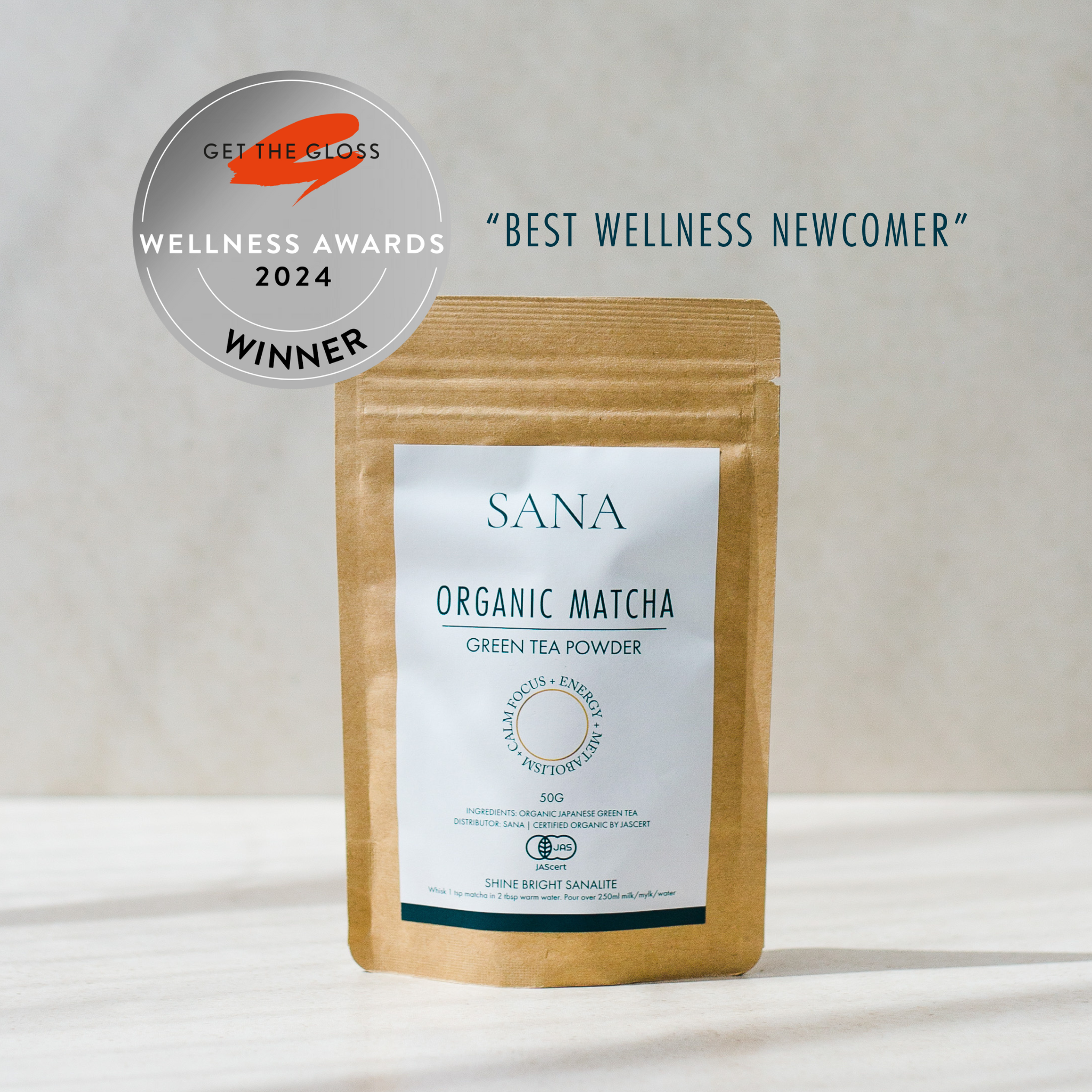 SANA Organic Matcha Green Tea Powder (50g)