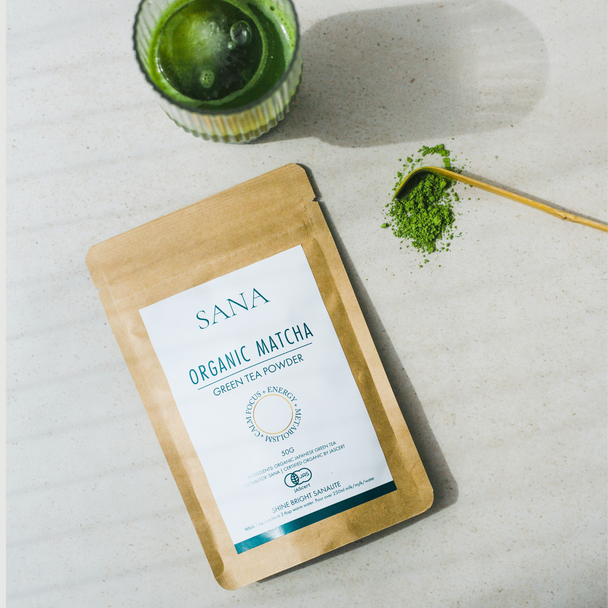 SANA Organic Matcha Green Tea Powder (50g)